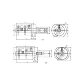 Boring Bar Holder Form E2S  (Inch)  E2S-30x6~(60x60) - Makotools Industrial Supply Tools for Metal Cutting